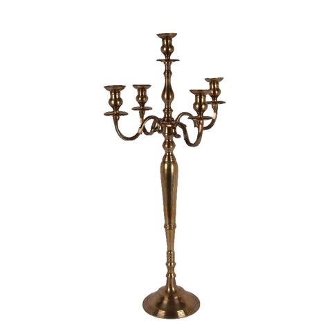 Kandelaar 5-Arms 104 cm - Goud - Aluminium