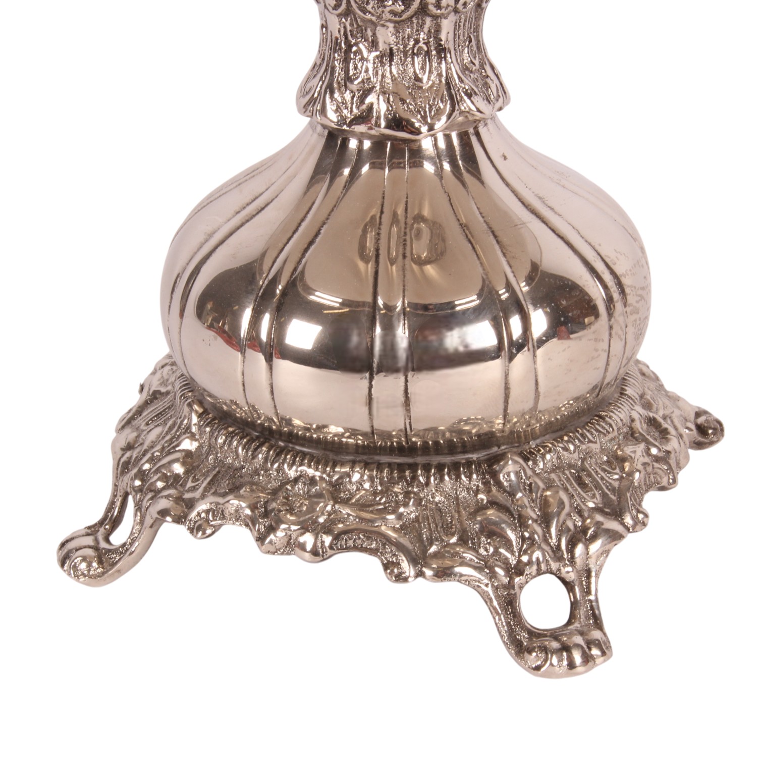 Vaas & Fruitstandaard 45 cm - Zilver - Koper