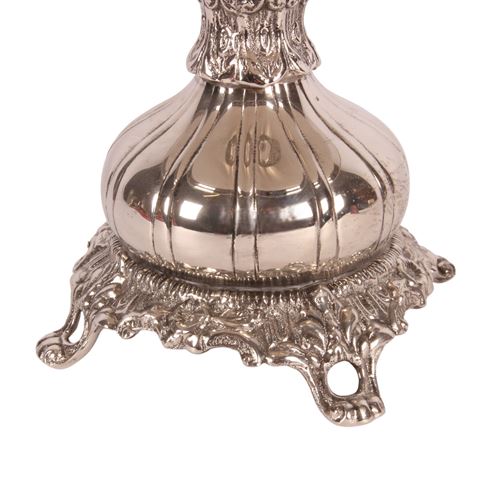 Vaas & Fruitstandaard 45 cm - Zilver - Koper
