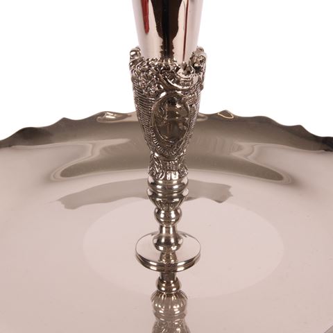 Vaas & Fruitstandaard 45 cm - Zilver - Koper