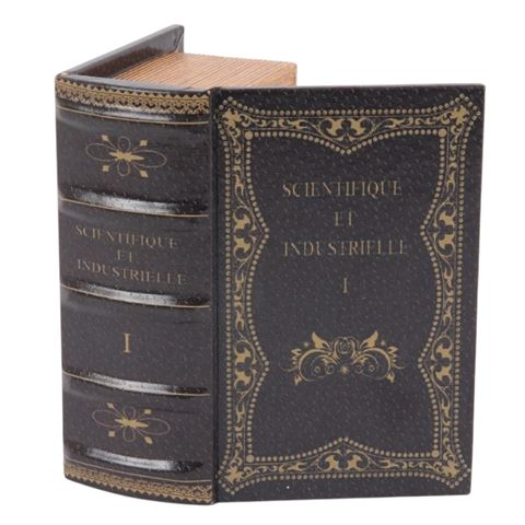 Book Storage Box Scientifique et Industrie 15 cm - Black
