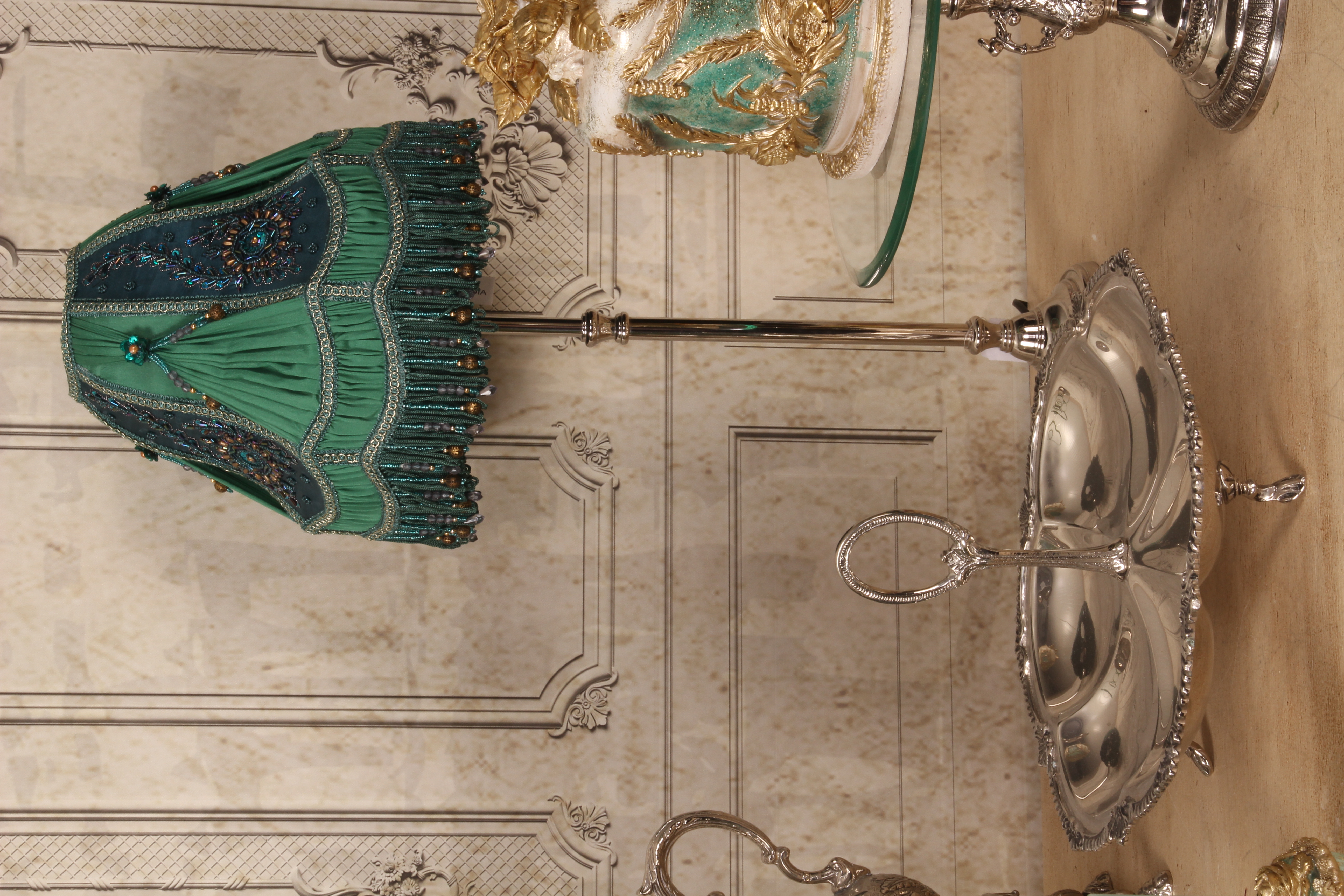 Schaal met Handvat 35 cm - Zilver - Koper