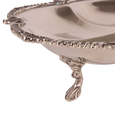 Schaal met Handvat 35 cm - Zilver - Koper