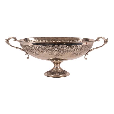Schaal met Handvat 75 cm - Zilver - Koper