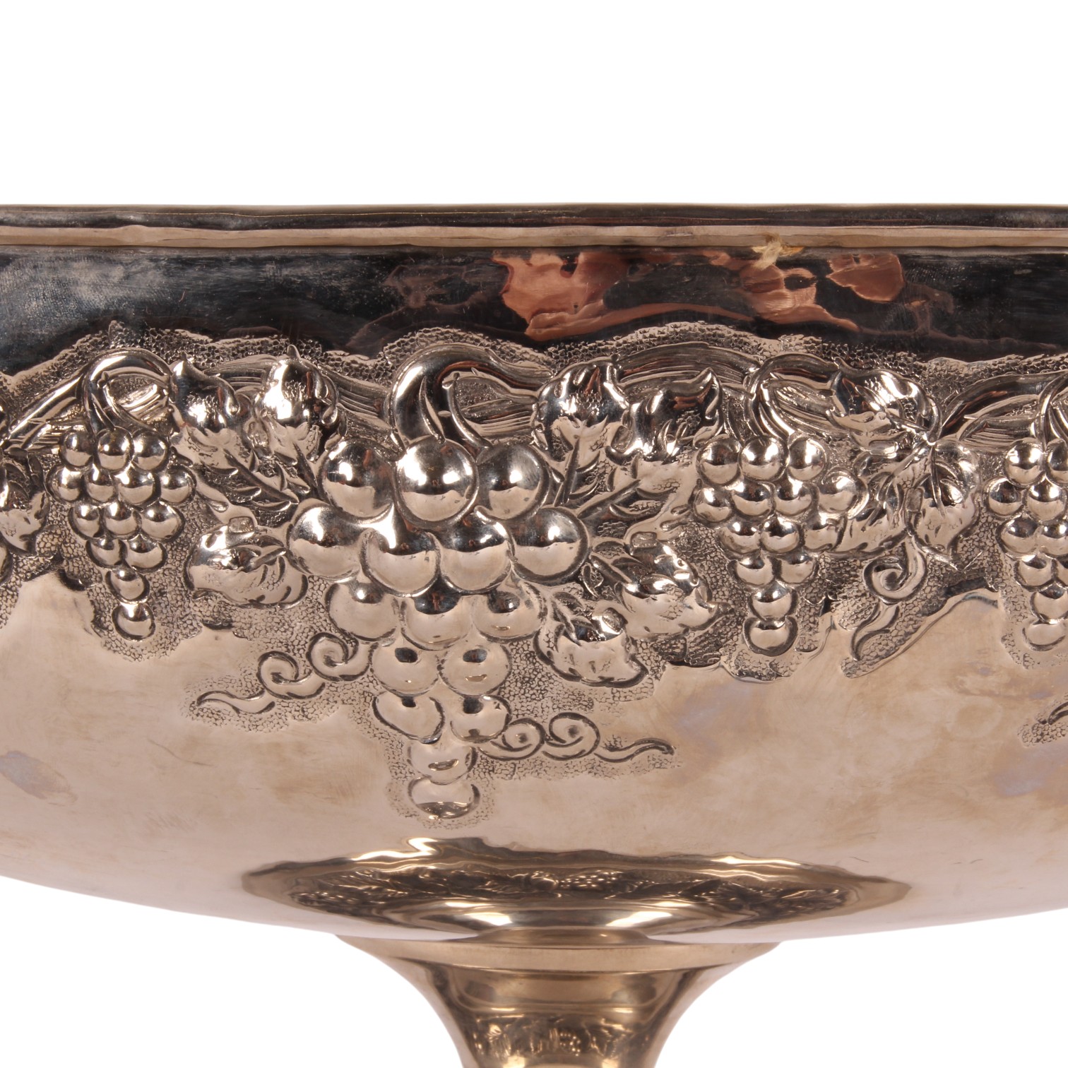 Schaal met Handvat 75 cm - Zilver - Koper