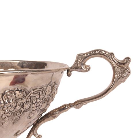 Schaal met Handvat 75 cm - Zilver - Koper