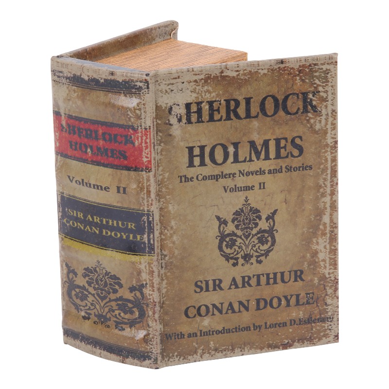 Book Storage Box Sherlock 15 cm - Brown