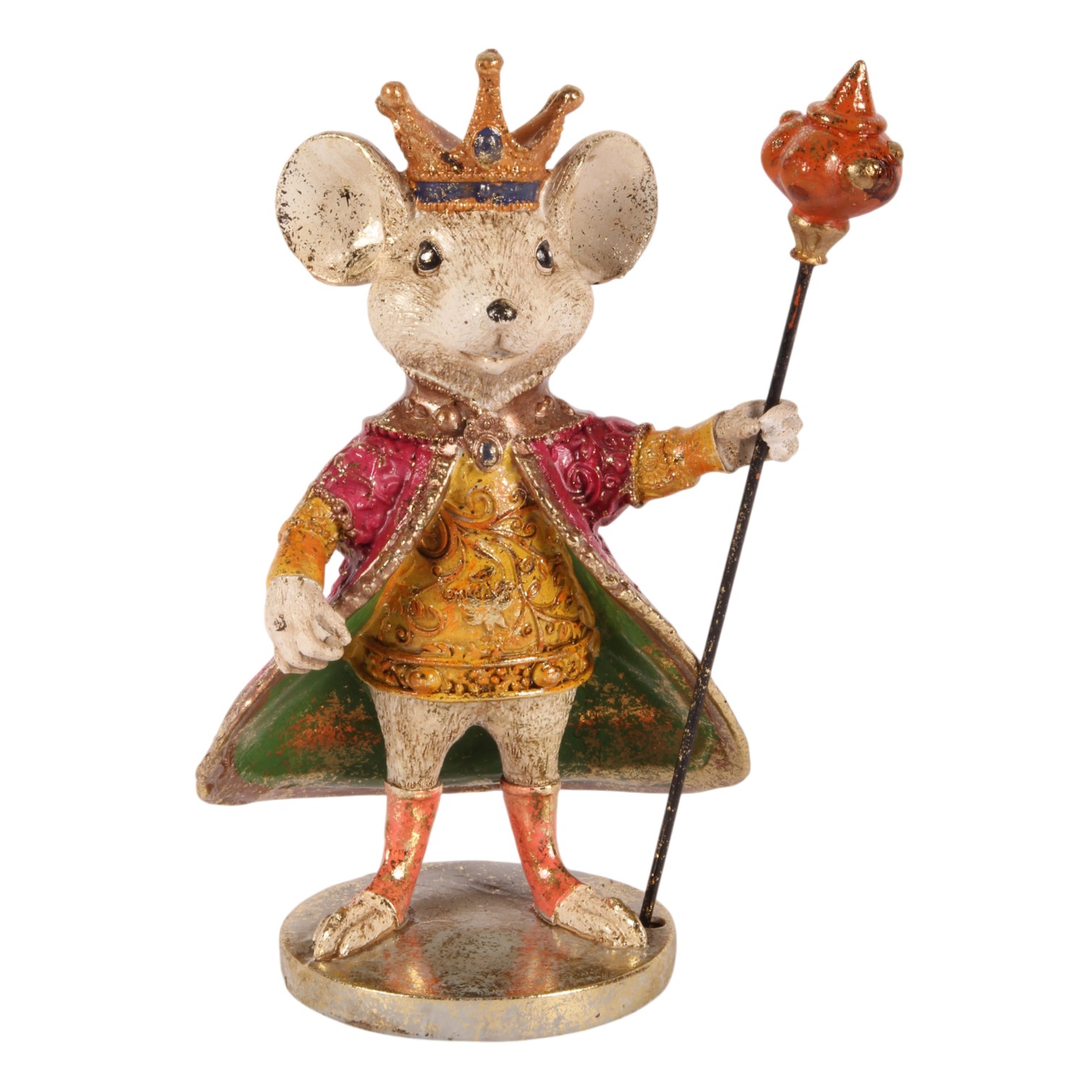 Muizenbeeldje Koning 25 cm - Multi - Resin