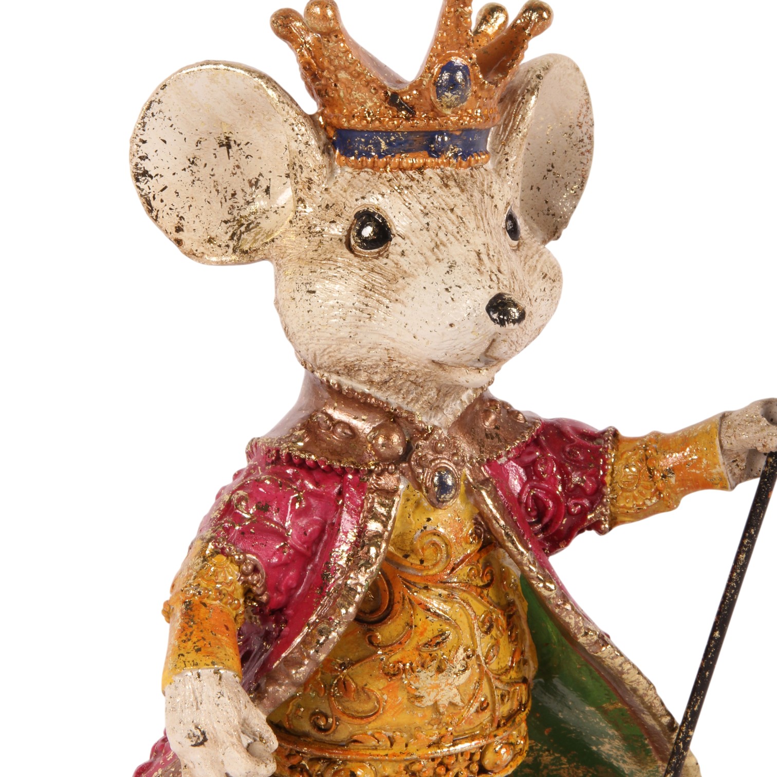 Muizenbeeldje Koning 25 cm - Multi - Resin