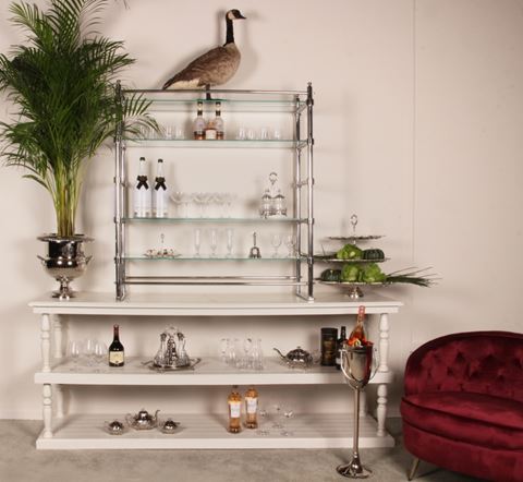 Set burette de table cuivre 29x18 cm