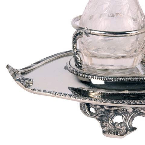 Set burette de table cuivre 29x18 cm