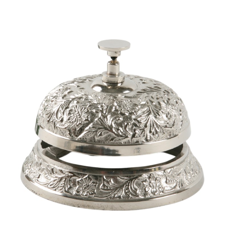 Table Bell 11 cm - Silver - Brass