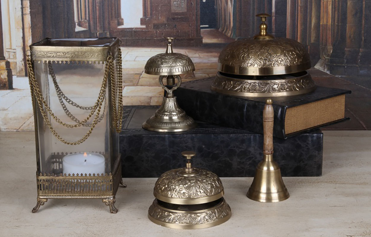 Table Bell 11 cm - Gold - Brass
