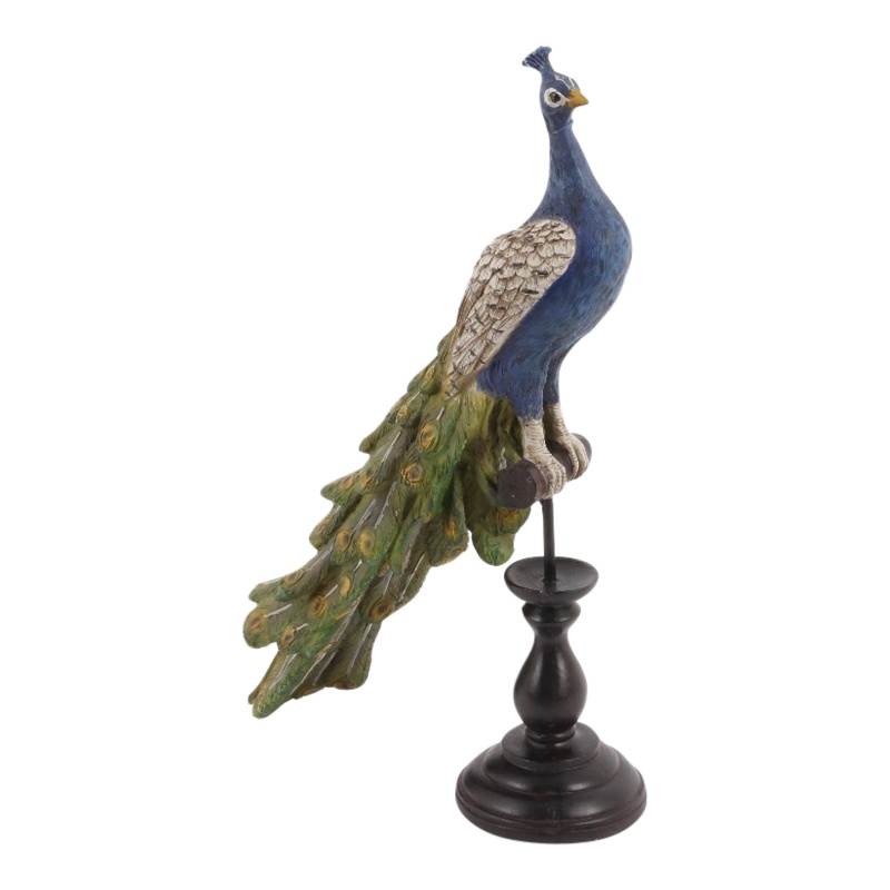 Pauw op Voet ASS/2 41 cm - Blauw - Resin