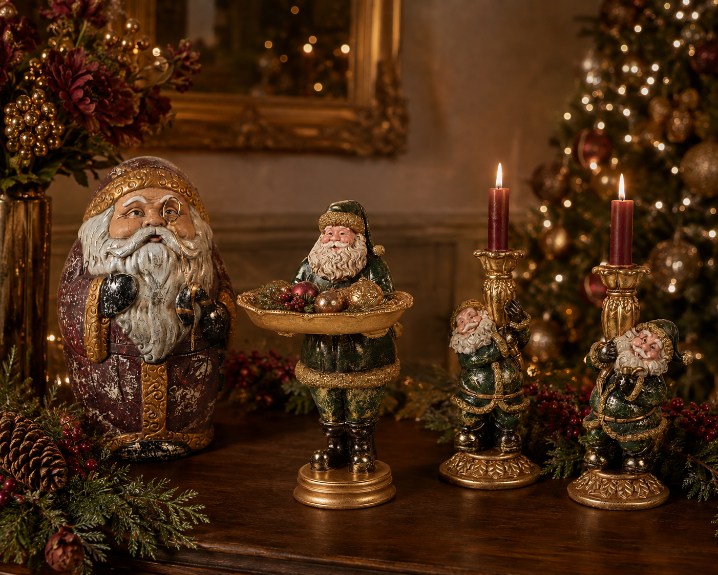 Santa box h.30 cm