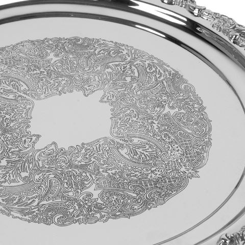 Schaal met Engels 39 cm - Zilver - Koper