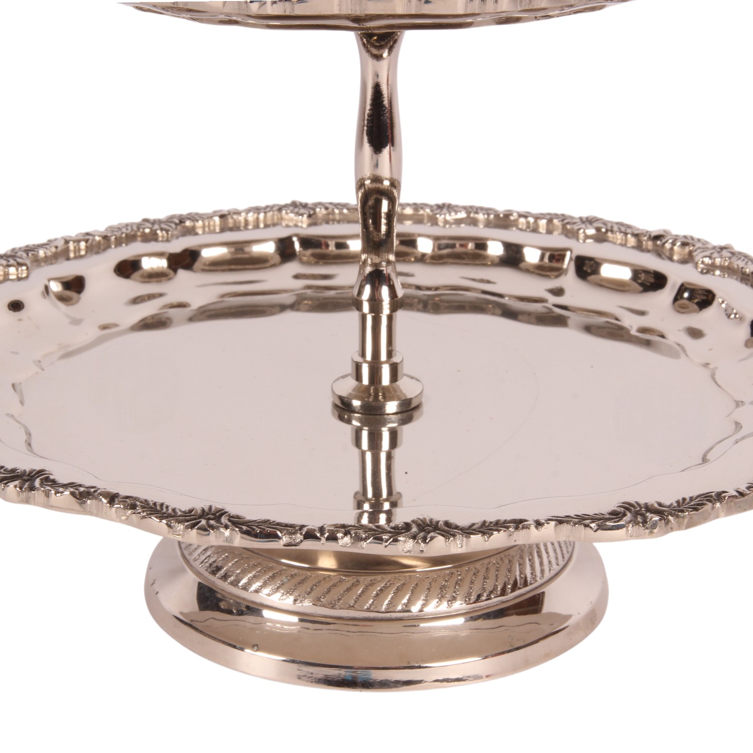 Etagère 2-Laags 30 cm - Zilver - Koper