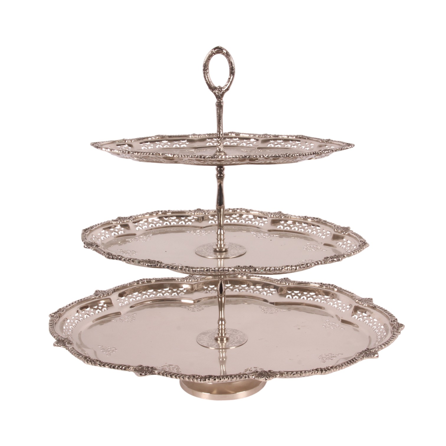 Etagère 3-Laags 51 cm - Zilver - Koper