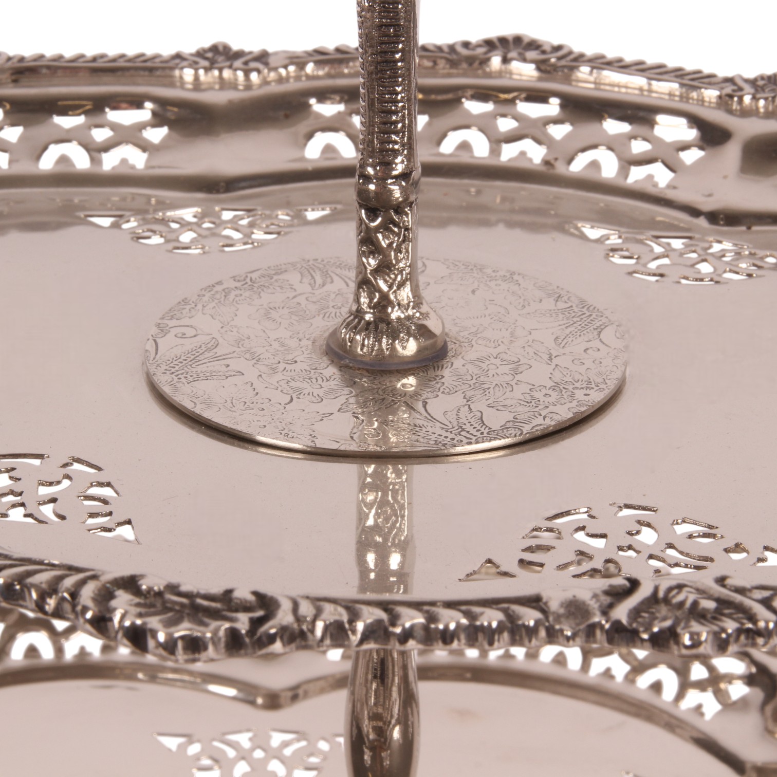Etagère 3-Laags 51 cm - Zilver - Koper