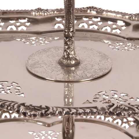 Etagère 3-Laags 51 cm - Zilver - Koper