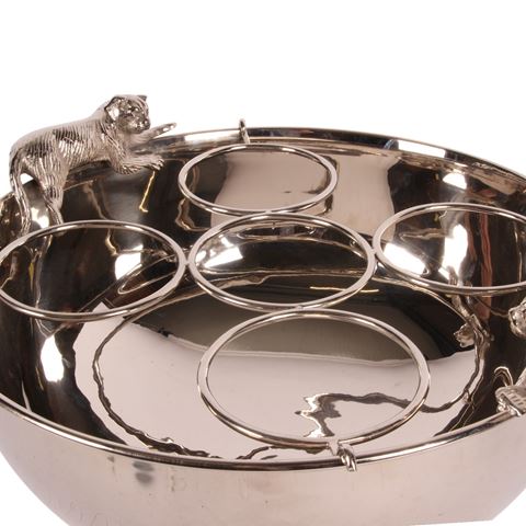 Flessenhouder 10 cm - Zilver - Koper