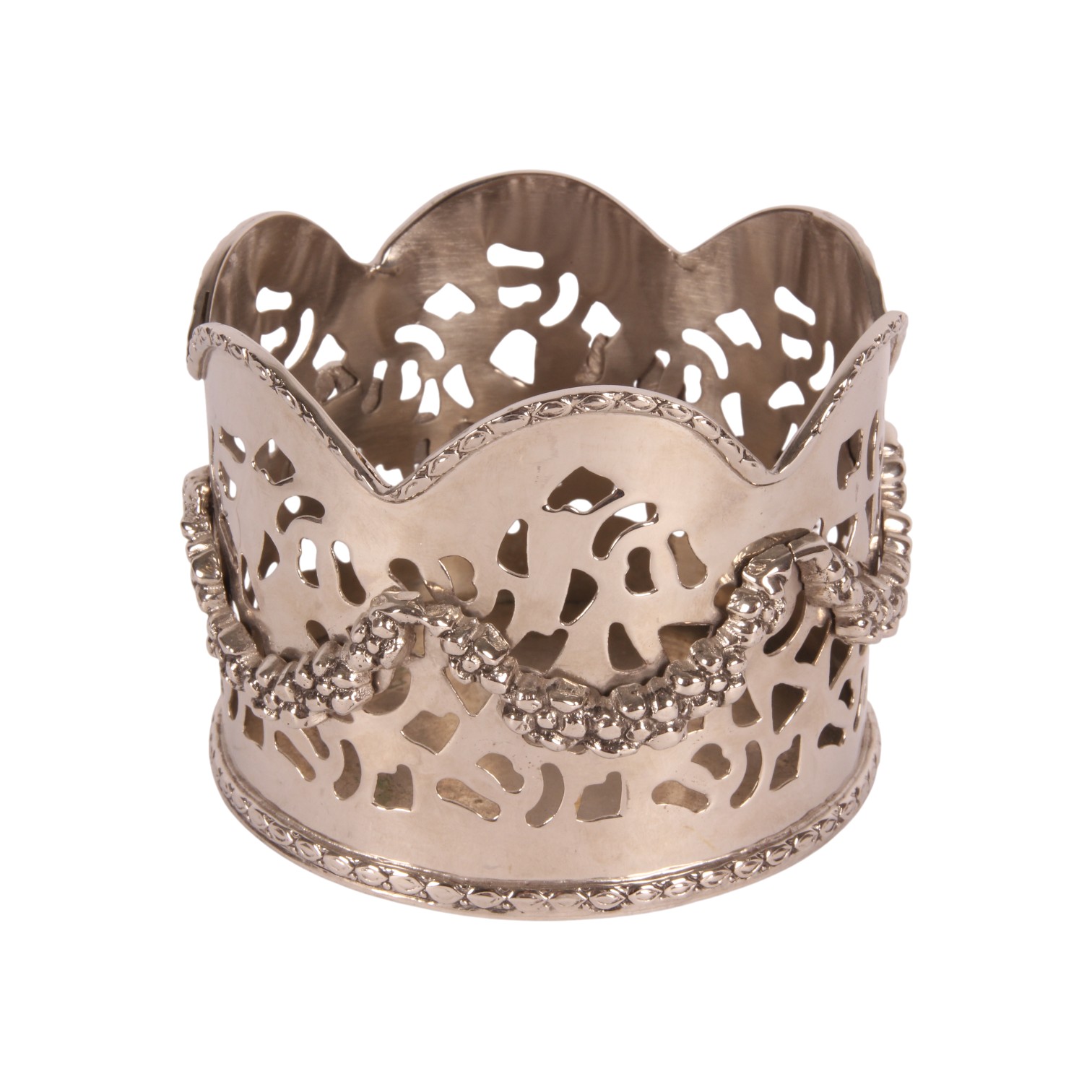 Flessenhouder 10 cm - Zilver - Koper