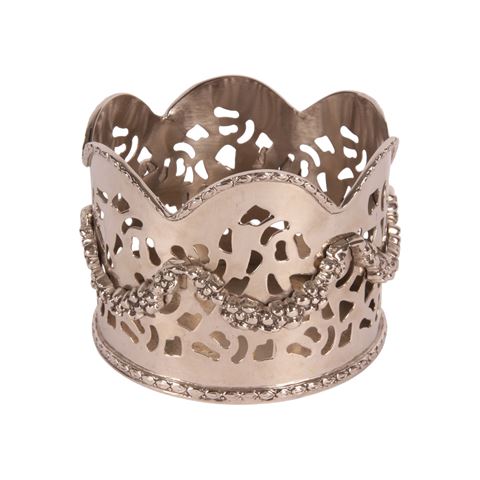 Flessenhouder 10 cm - Zilver - Koper