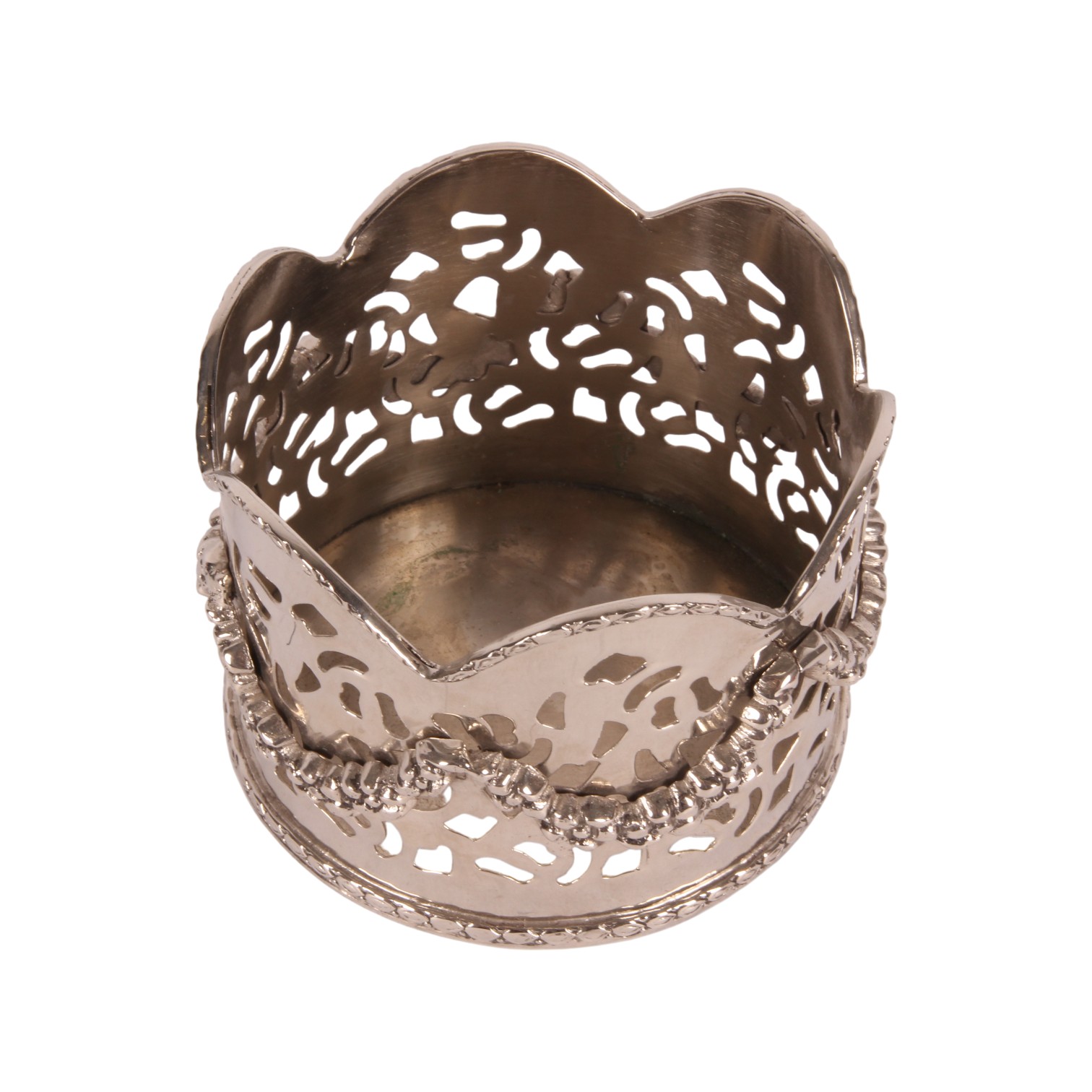 Flessenhouder 10 cm - Zilver - Koper