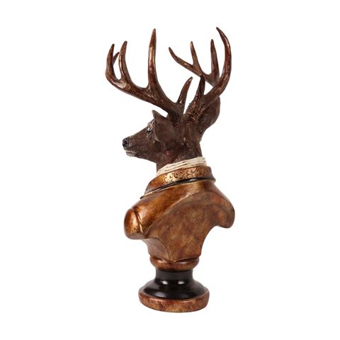 Deer Bust Figurine 58 cm - Gold - Resin